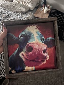 Cow Canvas Wall Art – 10 x 10