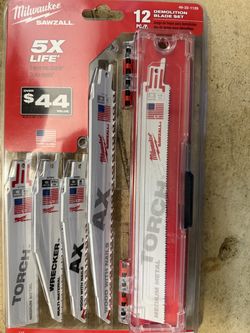 Milwaukee 12 piece sawzall blade set