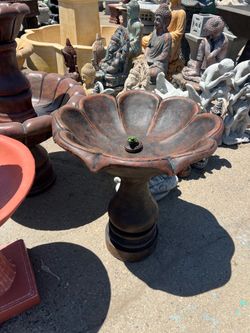Bird baths.  Different prices