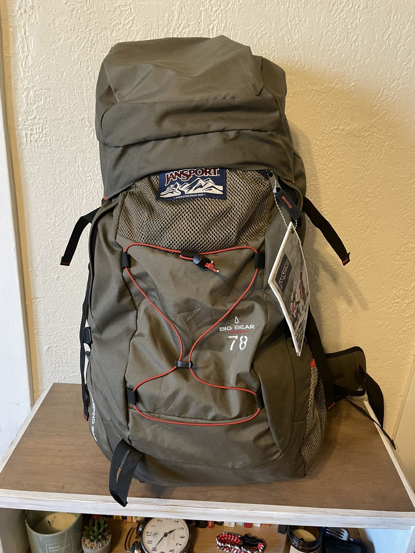 New Men’s Jansport Big Bear 78 Hiking/camping Backpack 