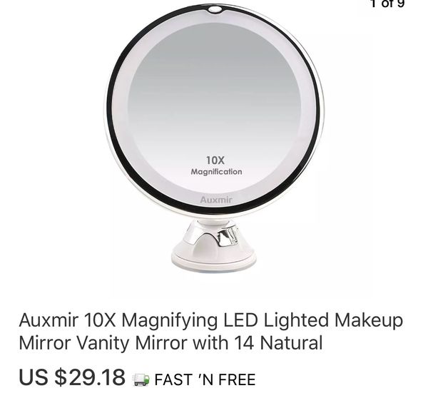 Auxmir 10x Magnifying Led Makeup Mirror Vanity For In City Of Industry Ca Offerup