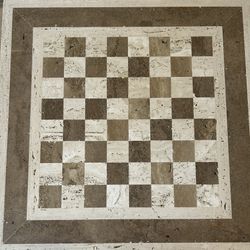 Stone Chess And Checker Table Top