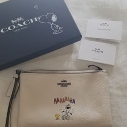 Coach Snoopy Woodstock Wristlet 