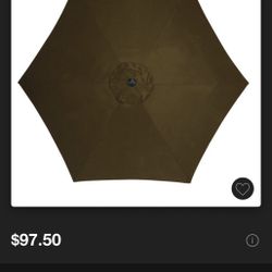 🌂 [BRAND NEW] 9 Ft. Tiltable Brown Market Umbrella
