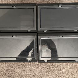 4 The Container Store Large Drop-Front Shoe Box Black
