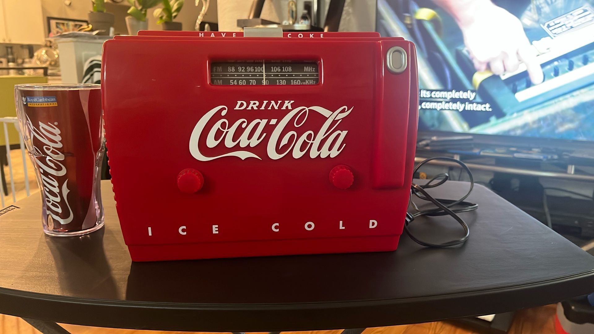 Coca-Cola Radio/Tape Player & 20oz . C.C. Cup