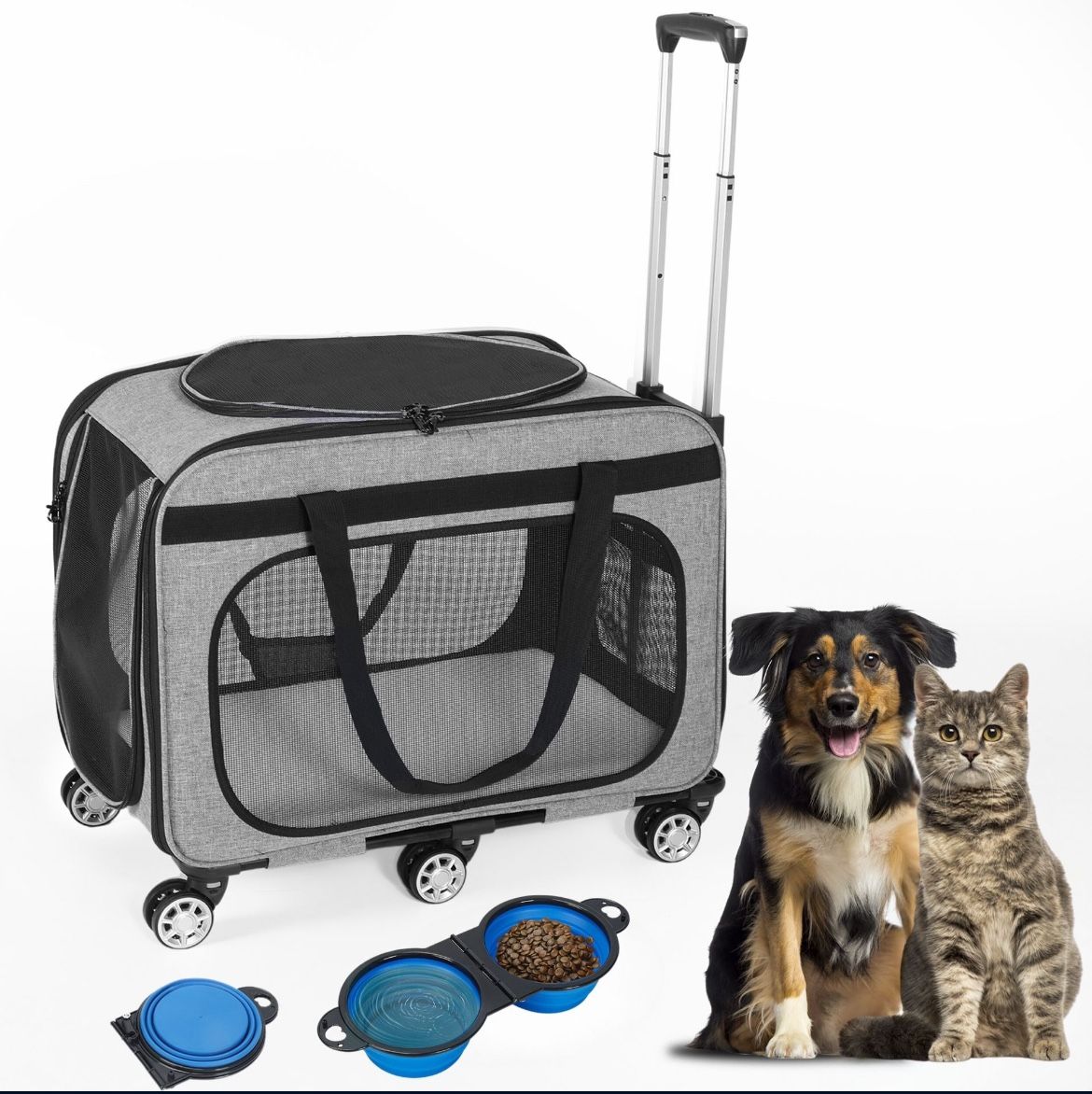 XXL Pet Carrier for Large Cats & Small Dogs