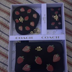 Black coach Bag Set