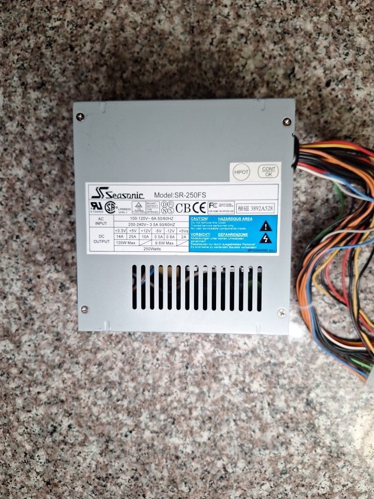 SeaSonic SR-250FS 250W Power Supply