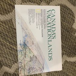 1985 November, Canada's Vacationlands Map By National Geographic Magazine