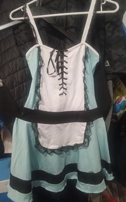 Maid Costume Dress with Apron