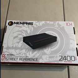 Memphis SRX1200D.1 2400W PEAK  1-Channel Street Reference SR Series Amplifier