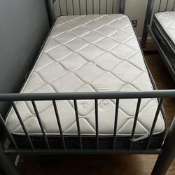 Metal Bunk Beds with Mattress    SOLD