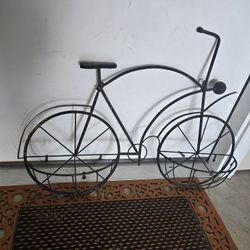 Outdoor Metal Bicycle Plant Holder