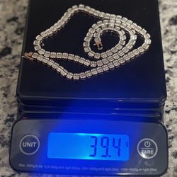 24-inch Moissinate Tennis Chain 