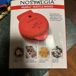 Nostalgia My mini Waffle Maker. 10.00. Used One Time