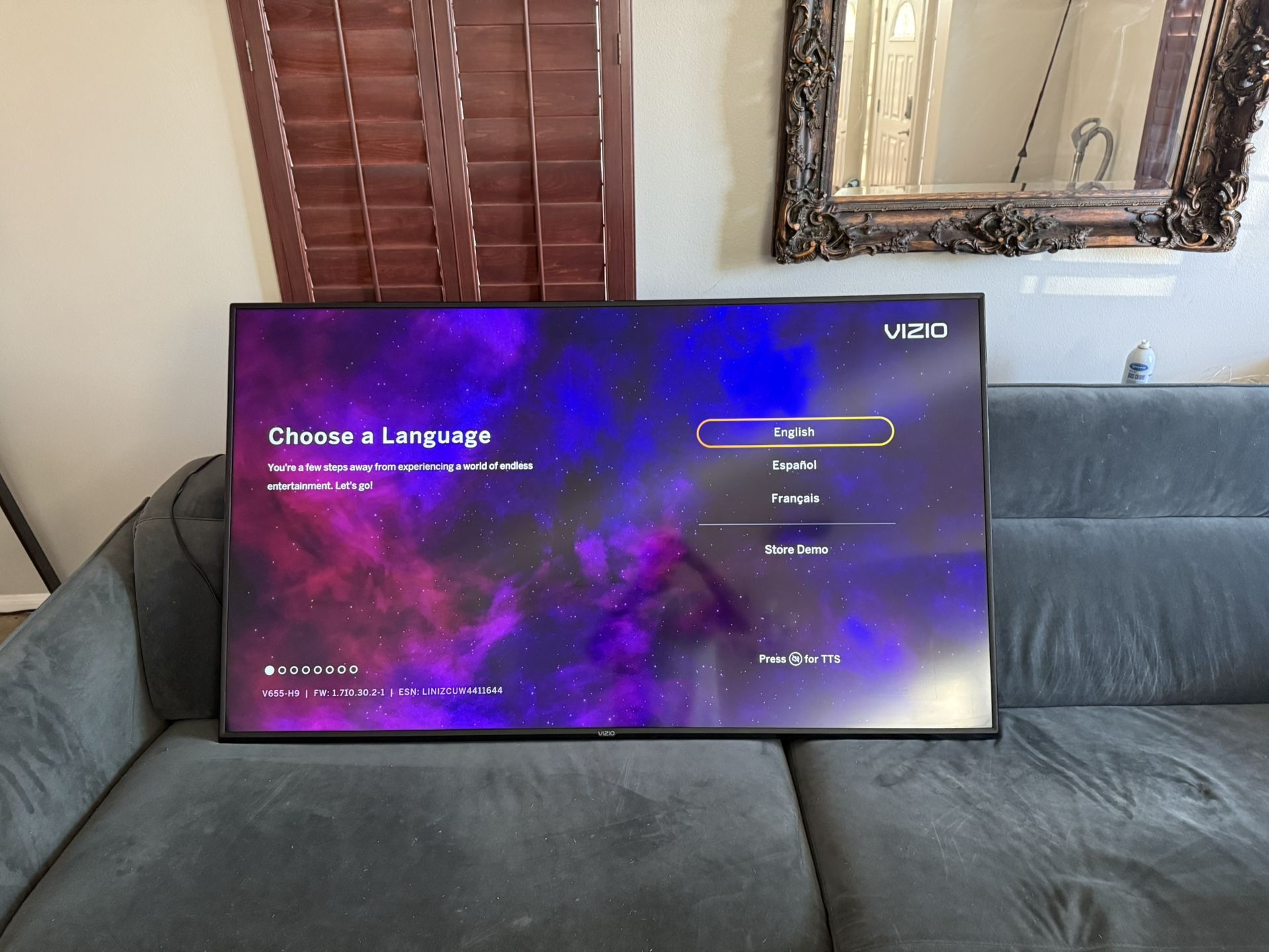 Vizio 65” Smart TV