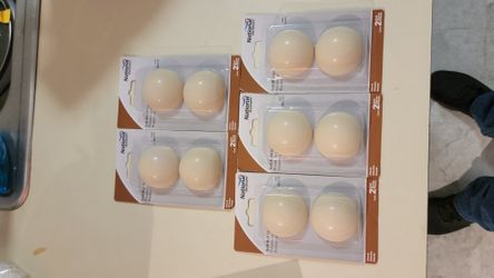 ( 5ea ) National Hardware N213-579 V337 Dome Door Stop, 2-1/4", Almond, 2XPkg