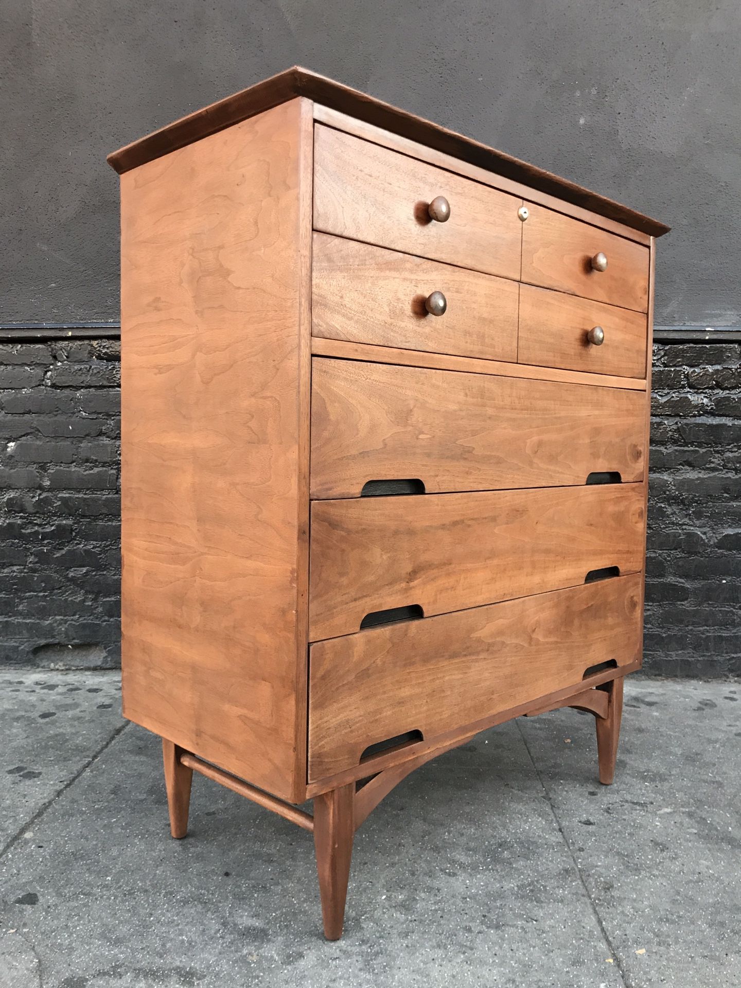 Mid Century High Boy Dresser “Vega” by Morris.