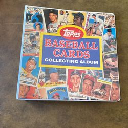 Vintage baseball card collecting album