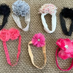 Lot Of Boutique baby bows Headbands