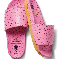 Vans x Simpsons Size 9 Slides Sandals