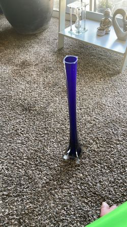 Royal Blue single Rose Vase