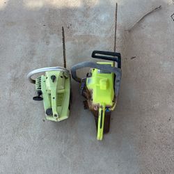 2 Poulan Chainsaws 