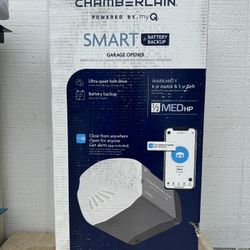 New Chamberlain B2211T 1/2 HP Smart Quiet Belt Drive Garage Door Opener with Battery Backup