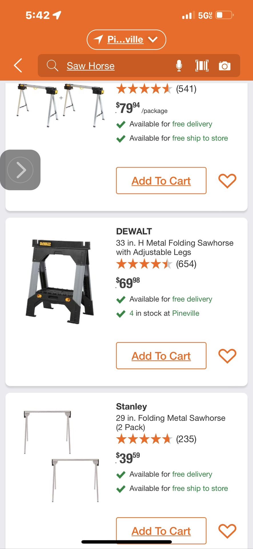2 Saw Horses