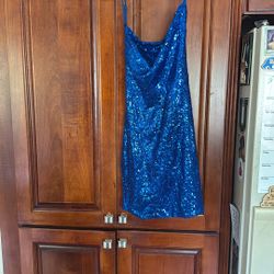 Blue Sparkly Party Dress