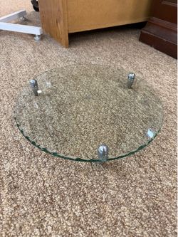 Badash Fine Crystal Platter or Plate 3-Footed Display Stand RARE New 14in