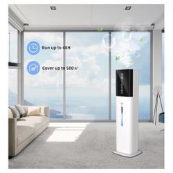 2. 11Gal Ultrasonic Cool Mist Humidifier with Timer and Humidistat for Large Rooms - Home, Bedroom, Baby, Adults, Plants
