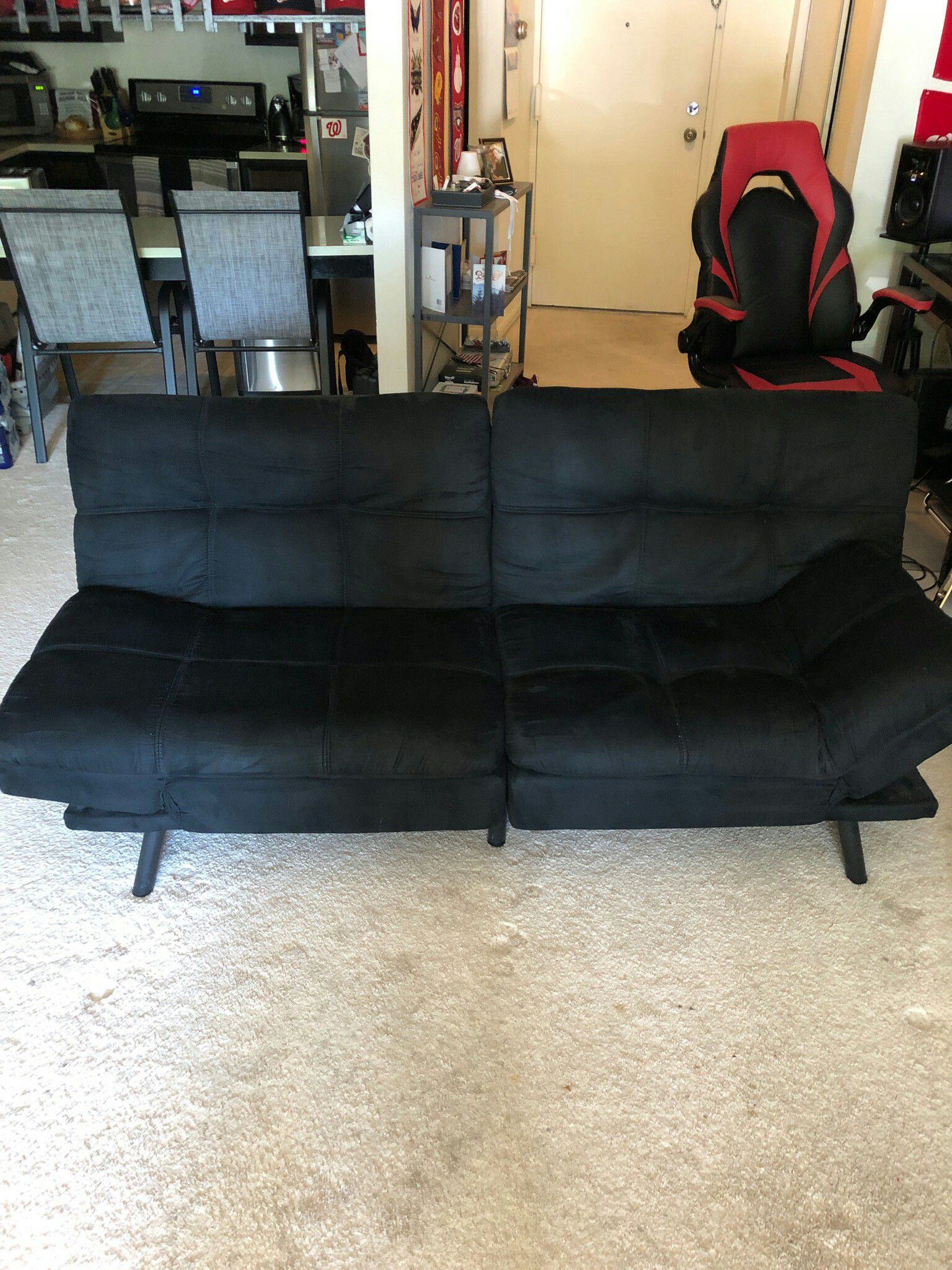 Black Sofa bed/Futon