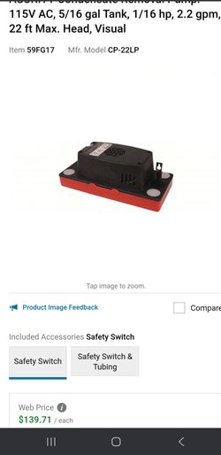 Condensate pump 120v