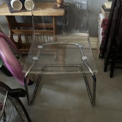 Ikea acrylic dining or vanity chair 