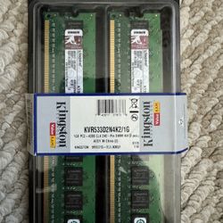 ► 1GB Kingston DDR2 PC2 Ram Stick (2x512MB) Desktop PC