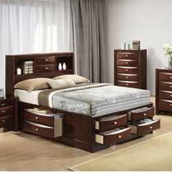 Cama Queen Size Nueva En Su Caja Incluye Colchón Memory Foam 