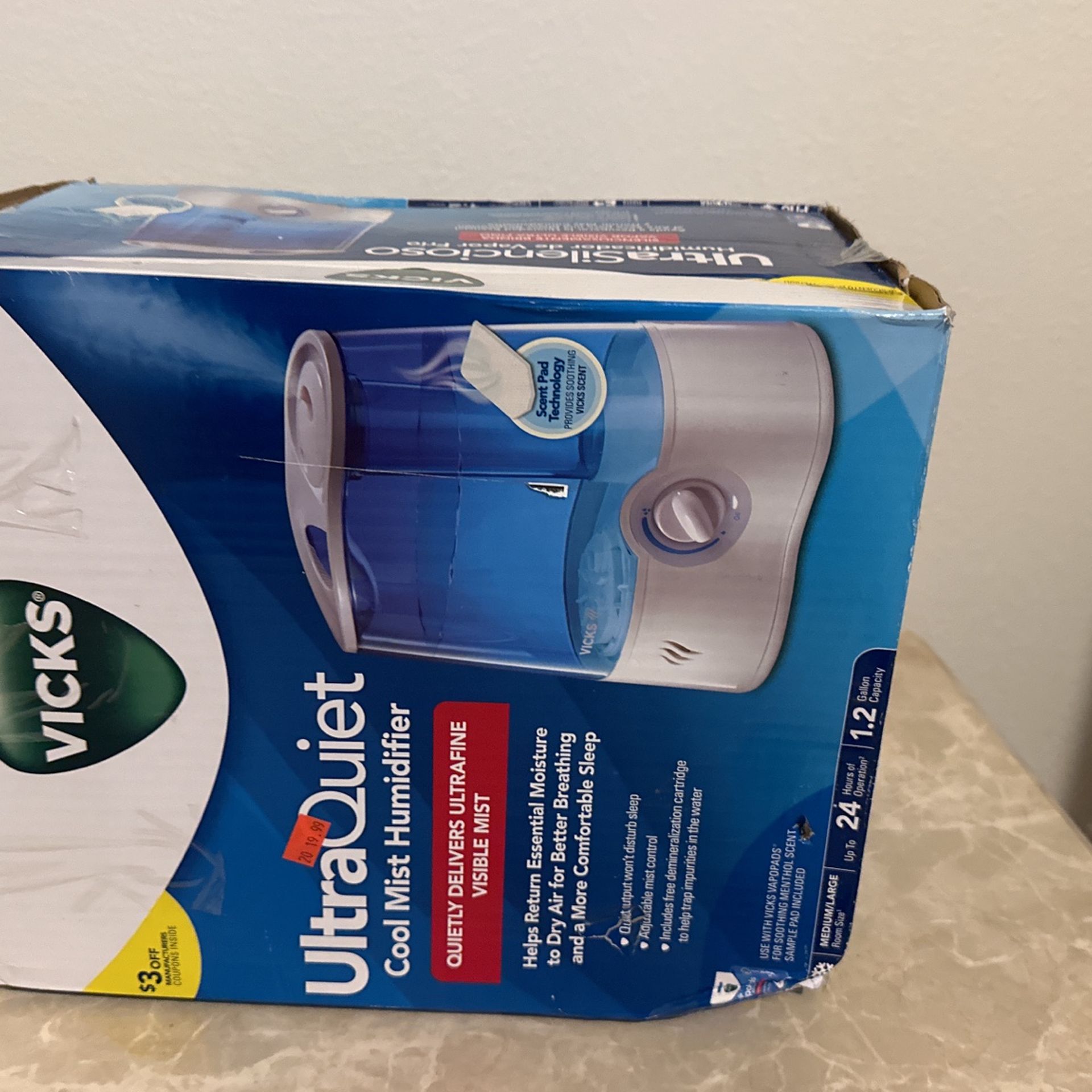 Humidifier Cool Mist Vicks