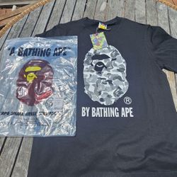 Black And Grey Bape Shirt 