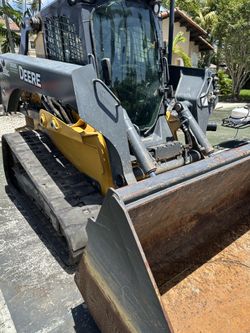 JOHN DEERE 333G TRACK SKID STEER CAB AIR HIGH FLOW