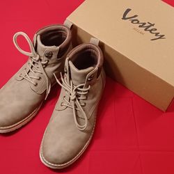 Vostey Men's Casual Hiking Boot, Khaki, 9.5