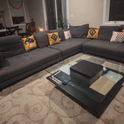 Gray 3-piece Sofa Set