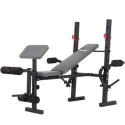 Body Champ Standard Weight Bench with Butterfly and Preacher Curl, Incline/Flat Adjustable BCB580