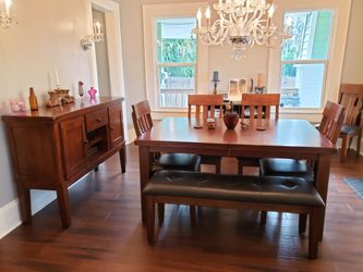 Dining Table with Credenza