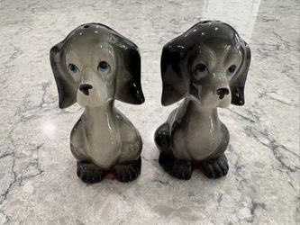 Vintage Hound Dog Salt and Pepper Shakers