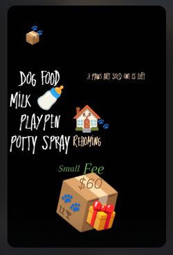 Small Fee $60 Dog Stuff For Sale