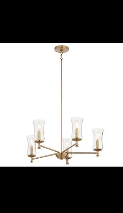 Taresa 5-Light Chandelier in Bronze
