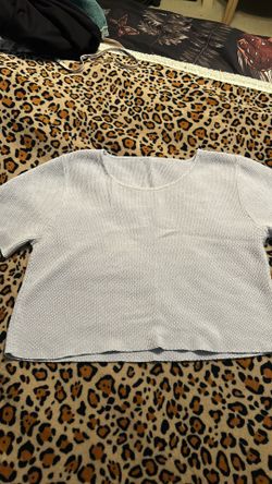 Women’s light blue top