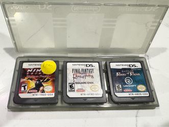 Nintendo DS 3 Game Lot – Final Fantasy XII, Ninja Gaiden, Prince of Persia – Untested